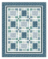 Benartex Fabric - Enchanted Butterfly Garden in Dark Teal (Enchanted Florals)