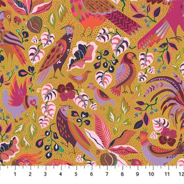 Figo 90722-56 Feather Friends - Swatch Book by Kathy Doughty