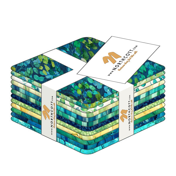 NORTHCOTT - Open Leaves White Multi (Morning Light) DP25285-10