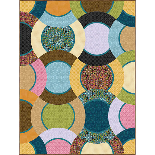 Benartex Fabric - Astral Light Turquoise (Newest Worlds)