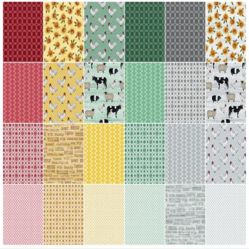 Benartex -Spring Hill Farm Layer Cake 10″ Squares