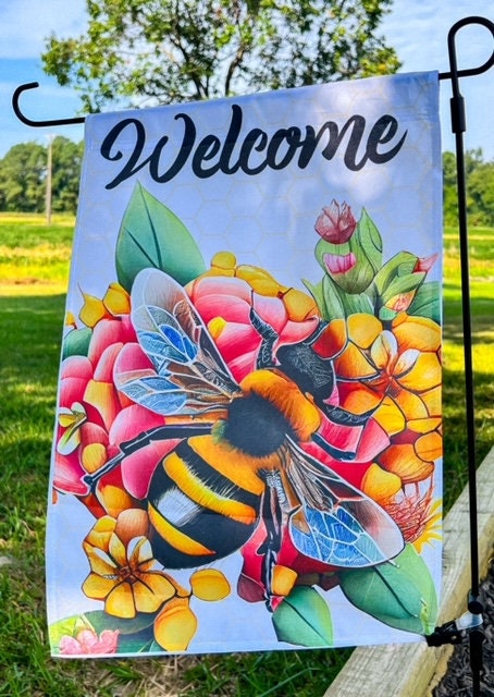 Garden Flag, Bee, home decor