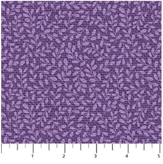 Lilac Garden- Leafy Blender Lavender Northcott