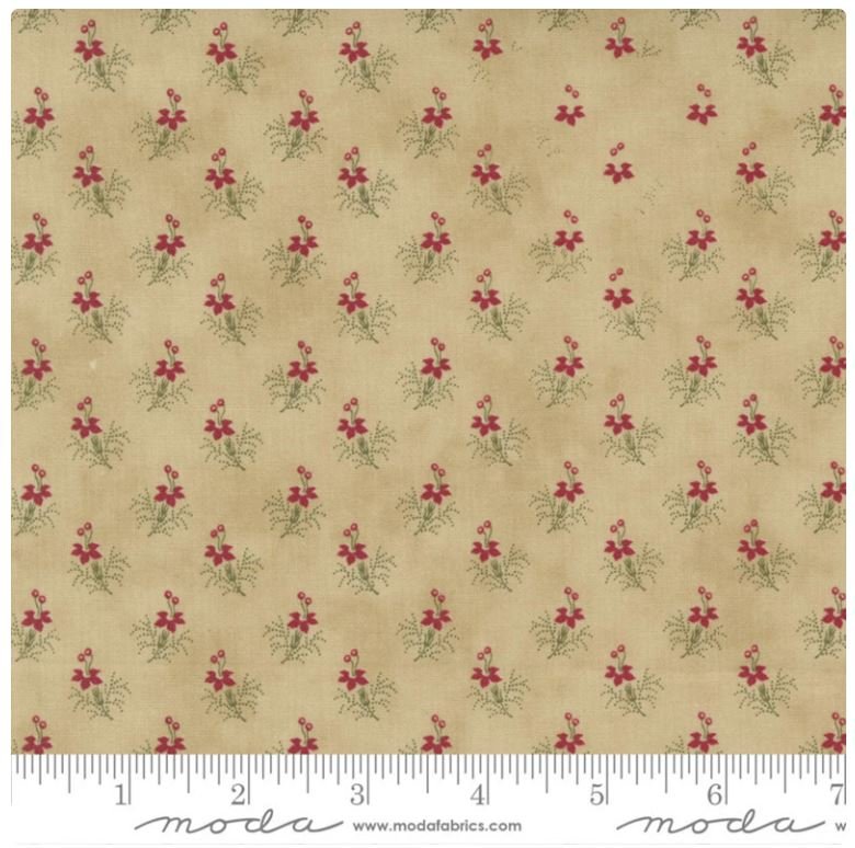 Moda Fabric - Poinsettia Plaza Parchment (Poinsettia Plaza)