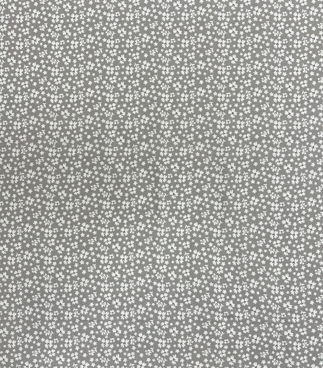 Benartex Fabric - Fresh Floral in Grey (Farm Fresh)
