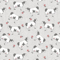 Benartex - Farm Cows Lt. Grey (Farm Fresh) 10453-08