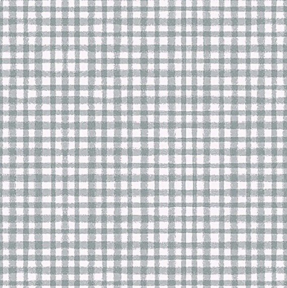 Benartex Fabric - Fresh Plaid in Grey (Farm Fresh)