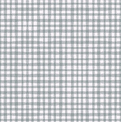Benartex Fabric - Fresh Plaid in Grey (Farm Fresh)