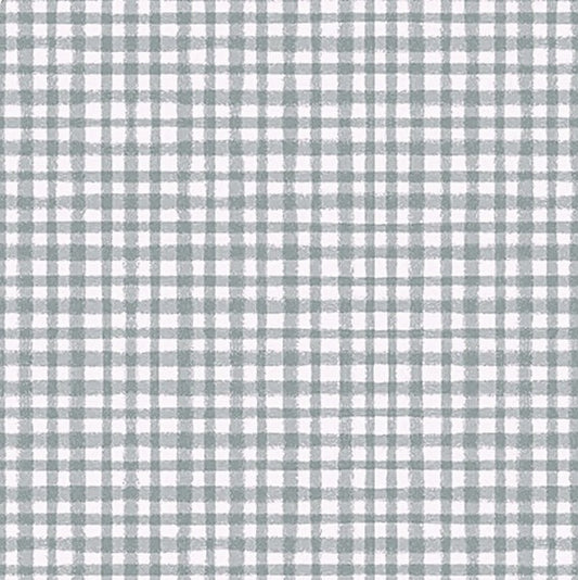 Benartex Fabric - Fresh Plaid in Grey (Farm Fresh)