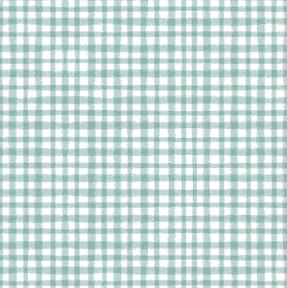 Benartex Fabric - Fresh Plaid in Turquoise (Farm Fresh)