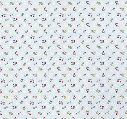 Benartex Fabric - Feed Sack Foral Lt. Turquoise (Farm Fresh)