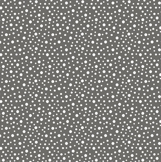 Benartex Fabric - Farm Dots in Dark Grey (Farm Fresh)