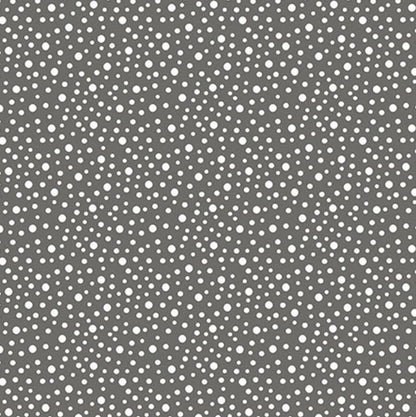 Benartex Fabric - Farm Dots in Dark Grey (Farm Fresh)