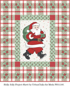 Moda Fabric - Holly Jolly Panel Santa