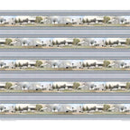 Benartex Fabric - American Barn Stripe Grey/Multi (American Barns)