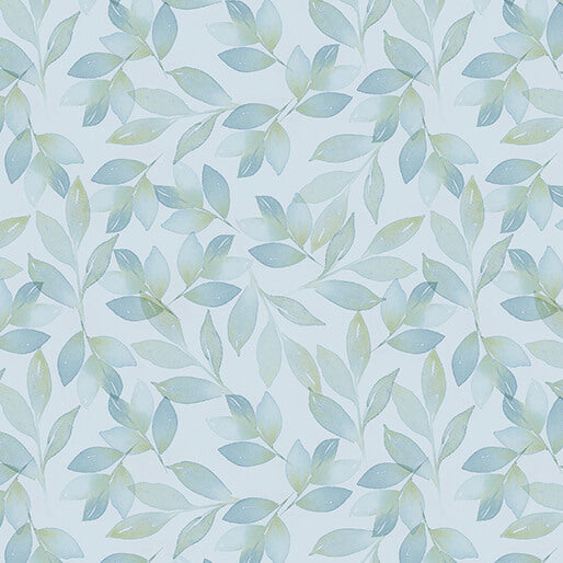 BENARTEX - Enchanted Soft Leaves Light Turquoise (Enchanted Florals) 16394-80