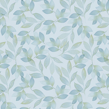Benartex Fabric - Enchanted Soft Leaves in Light Turquoise (Enchanted Florals)