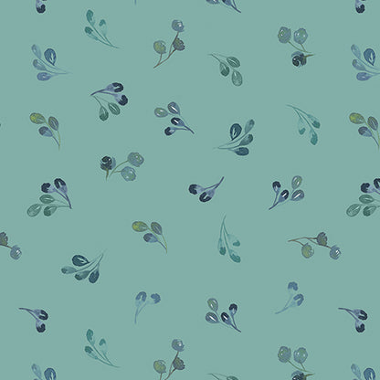 Benartex Fabric - Enchanted Springs in Jade (enchanted Florals)