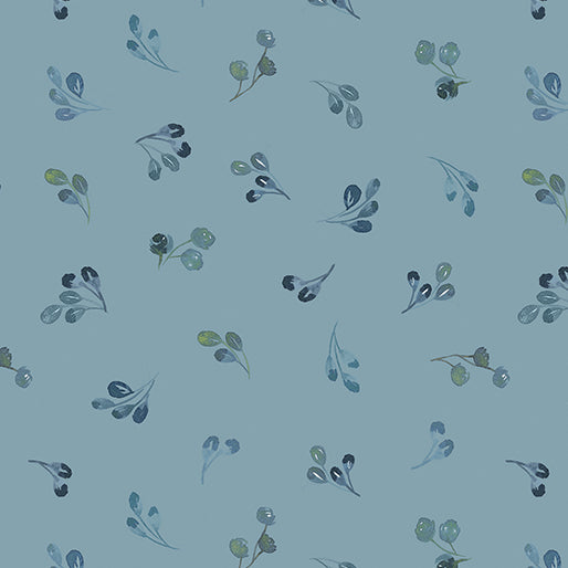 Benartex Fabric - Enchanted Springs in Azure (Enchanted Florals)