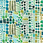 Benartex - Renew Teal/Multi (True Colors) 16490-83