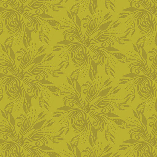 Benartex Fabric - Fantasia in Lime