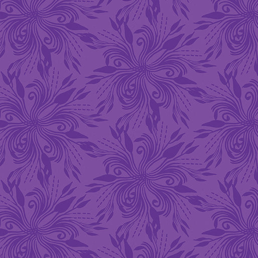 Benartex Fabric - Fantasia in Purple (True Colors)