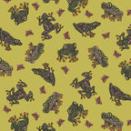 Benartex Fabric - Frog Wonders in Lime (Small Wonders)