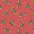 Benartex Fabric - Dragonfly Wonder in Persimmon (Small Wonders)
