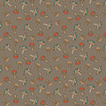 Benartex Fabric - Mushroom Wonder in Taupe (Small Wonders)
