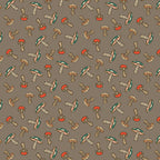 Benartex Fabric - Mushroom Wonder in Taupe (Small Wonders)