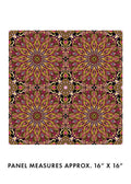 Benartex Fabric - Worldly Mandala in Rose/Multi (Newest Worlds)