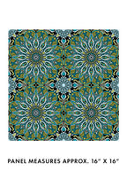 Benartex Fabric - Worldly Mandala in Turquoise/Multi (Newest Worlds)