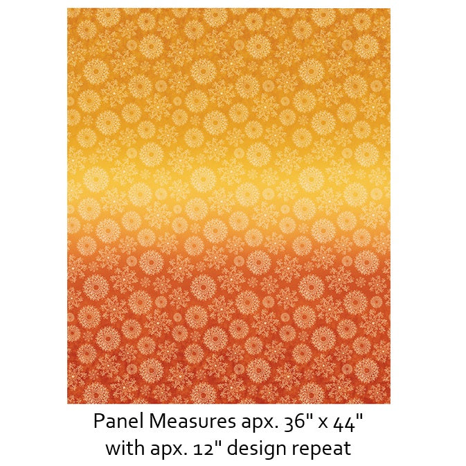 Benartex - Ombre Orange/Gold (Wishflower) 16692-34