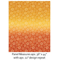 Benartex - Ombre Orange/Gold (Wishflower) 16692-34