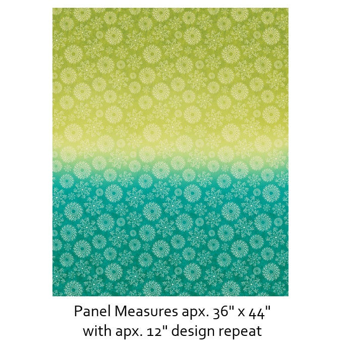 Benartex - Ombre Lime (Wishflower) 16692-44