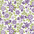 Benartex - Asters Lilac (Seaside Garden) 17181-62
