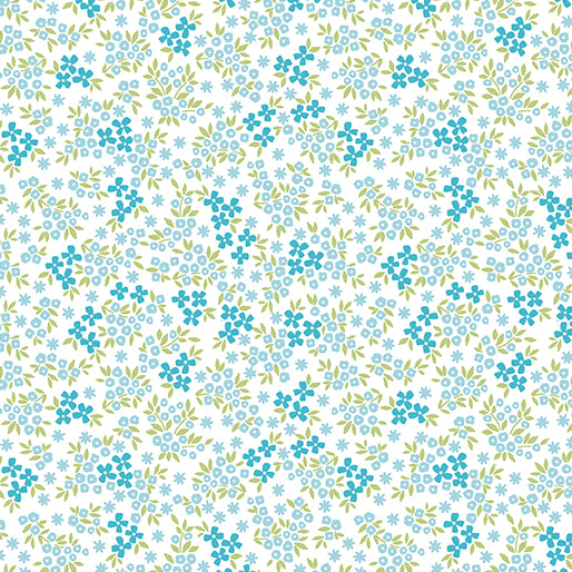 Benartex - Heather Aquamarine (Seaside Garden) 17184-24