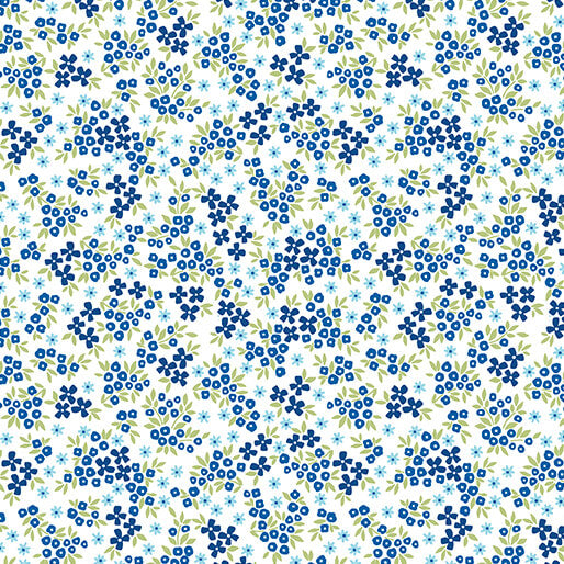 Benartex - Heather Cobalt (Seaside Garden) 17184-50