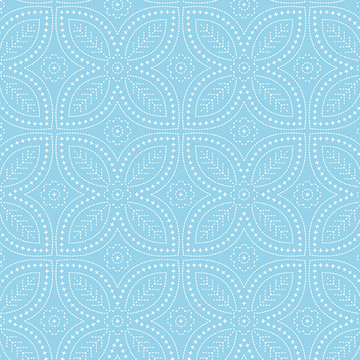 Benartex - Foliage Aquamarine (Seaside Garden) 17185-24