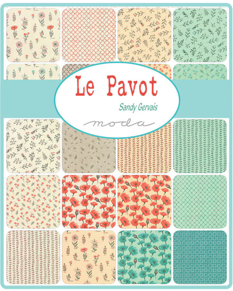 Moda Fabric - Le Pavot Panel (Le Pavot)
