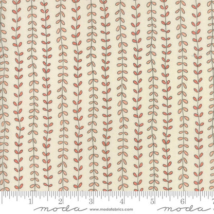 Moda Fabric - Floral Leaves Natural (Le Pavot)