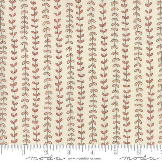 Moda Fabric - Floral Leaves Natural (Le Pavot)