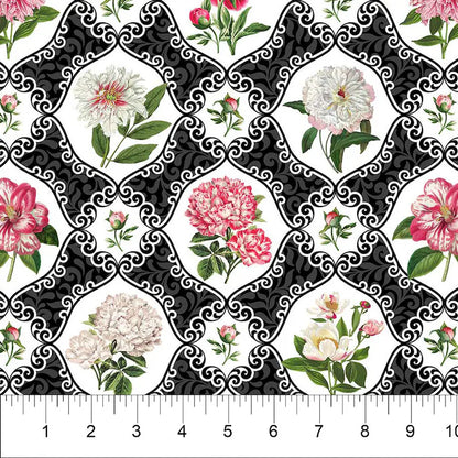 Northcott Fabric - Peony Medallion (Bloom)