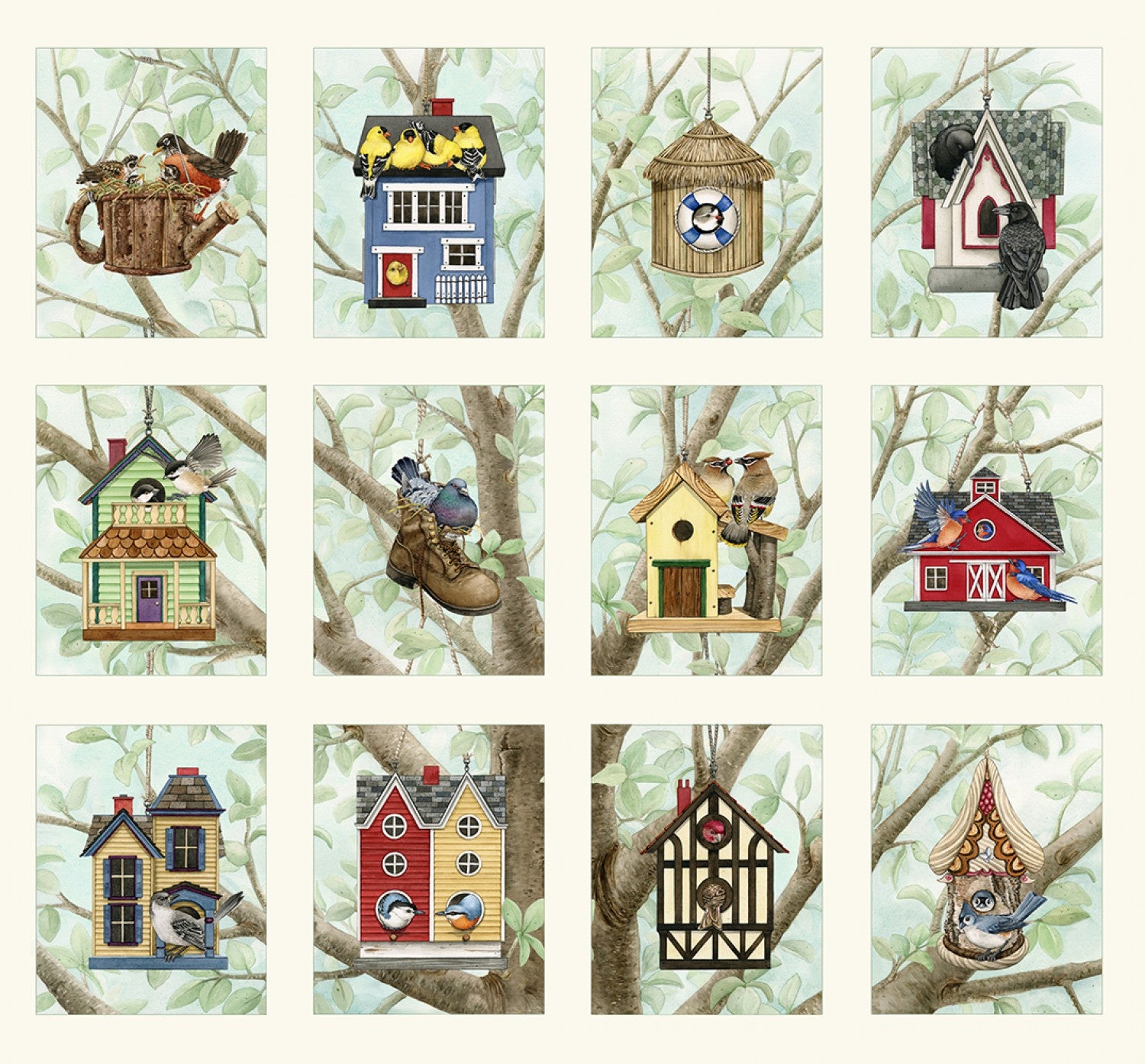 Beautiful Birds Panel Each