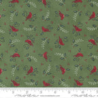 Moda Holly Berry Tree Farm Green 56035 12