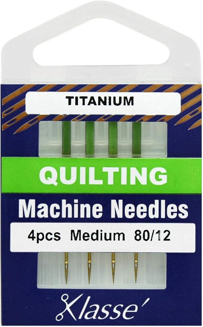 Klassé Quilting Titanium Needles 80/12 4pcs