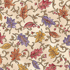 Benartex Fabric - Dancing Leaves Cream (Autumn Breeze)