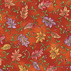 Benartex Fabric - Dancing Leaves Pumpkin (Autumn Breeze)