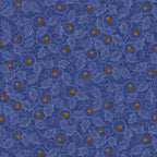 Benartex Fabric - Acorn Twirl Blue (Autumn Breeze)