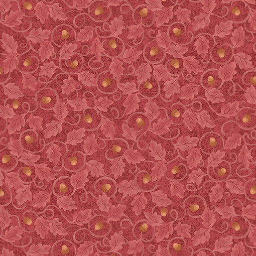 Benartex Fabric - Acorn Twirl Maple (Autumn Breeze)